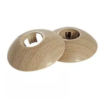Розетта напольная для металлопластиковых труб, 2 шт, 26 мм, бук