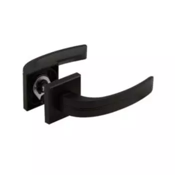 Ручка дверная НОРА-М 106К AL, черный