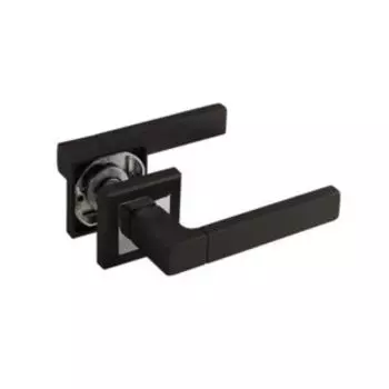 Ручка дверная НОРА-М 109К AL, черный