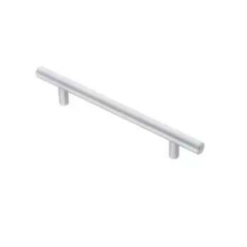 Ручка мебельная рейлинг, 128мм, матовый хром