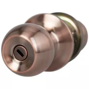 Ручка-защелка 6072 BK AC с фиксатором, медь