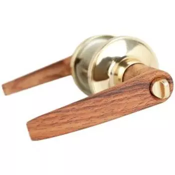 Ручка-защелка 808 ETW8 с ключом, прямая, темный ясень