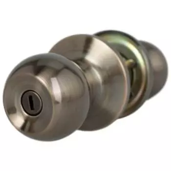 Ручка-защелка Arsenal 607 AB BK с фиксатором, шар, бронза