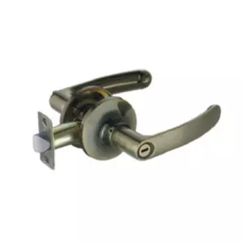 Ручкa-защелка фалевая с замком, бронза