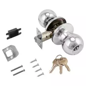 Ручка-защелка кноб, ключ-фиксатор, хром