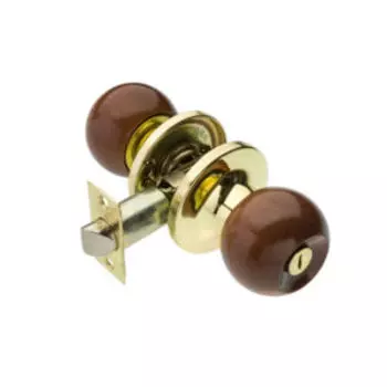 Ручка-защелка круглая, красное дерево