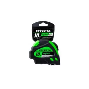 Рулетка с магнитом и автостопом EFFECTA Nylon, 10м, 25мм, лента нейлон