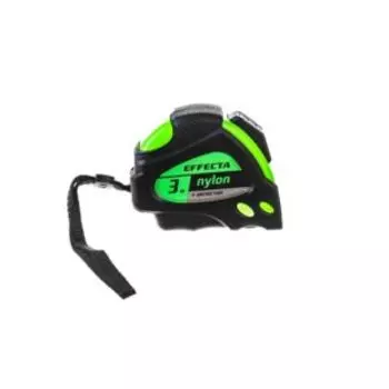 Рулетка с магнитом и автостопом EFFECTA Nylon, 3м, 19мм, лента нейлон