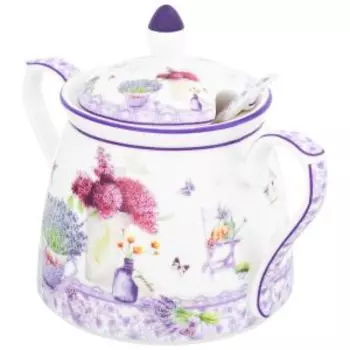 сахарница ELAN GALLERY Лаванда 450 мл, фарфор