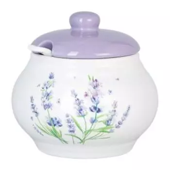 Сахарница Lavenir Прованс, 600 мл, 12.5х11.8 см, керамика