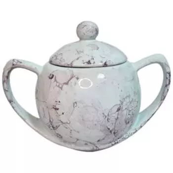 Сахарница Романтика Элегант, 10х17 см, куерамика