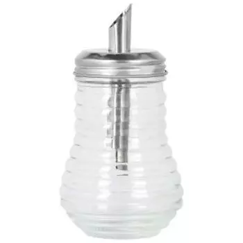 Сахарница с дозатором Д Волна, 200 мл, стекло/нерж. сталь
