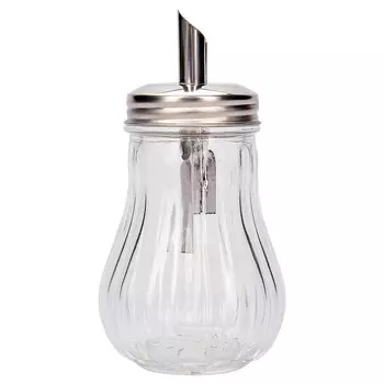 Сахарница с дозатором, стекло/нерж. сталь