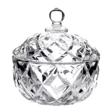 сахарница с крышкой Паула, 10.5 см, стекло