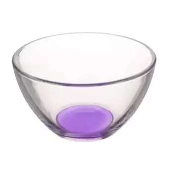 Салатник гладкий лак микс, 16 см, стекло