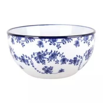 Салатник Голубой ситец, 14 см, фарфор