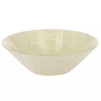 Салатник Leaves зеленый, 16 см, стекло