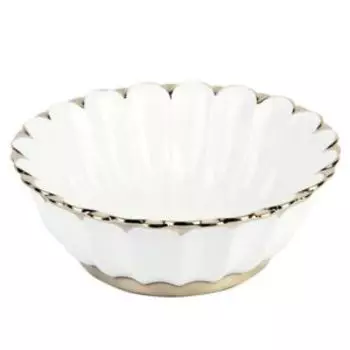 Салатник Маршмеллоу Золото, 25.5 см, фарфор