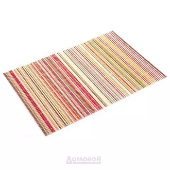 Салфетка сервировочная Цветные полоски, 45х30 см, бамбук, в ассортименте