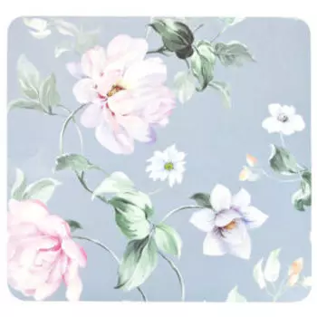 Салфетка сервировочная Цветы серый фон, 30х28 см