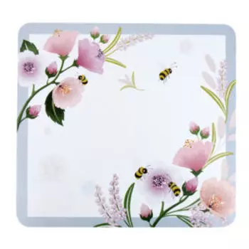 Салфетка сервировочная Floristry Цветы и пчёлы, 30х28 см