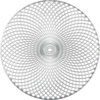 Салфетка сервировочная Кружева, 38 см, серебро