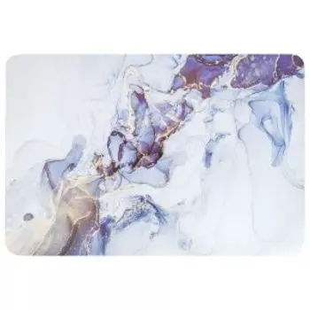 Салфетка сервировочная Мрамор Золото на синем, 43х28 см