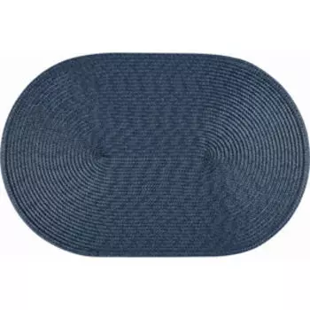 Салфетка сервировочная Овал плетеная, 30х45 см, синий