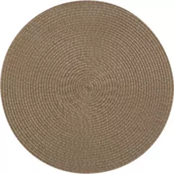 Салфетка сервировочная плетеная, 38 см, коричневый