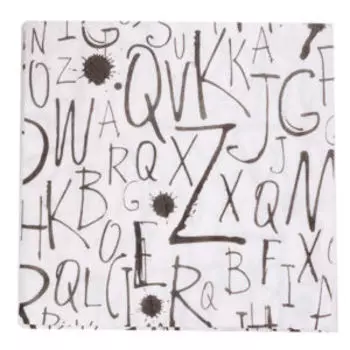 Салфетки бумажные Буквы, 20 шт, 33 х 33см, 2 слоя