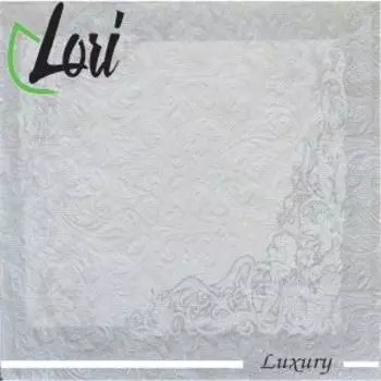 Салфетки бумажные Lori Luxury Серебро, 16 шт, 3 слоя, 33х33 см
