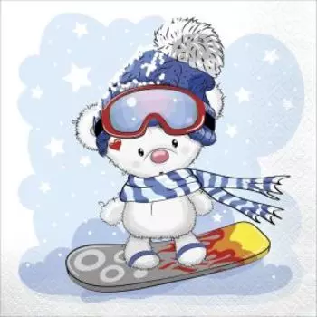 Салфетки бумажные Pero Prestige В горах, 3 сл, 33х33 см, 20 шт