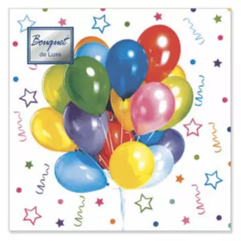 Салфетки бумажные Весёлый праздник, 3 слоя, 25 шт, 24 см