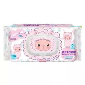 Салфетки влажные Pamperino Mama с ромашкой, 120 шт, детские, в ассортименте