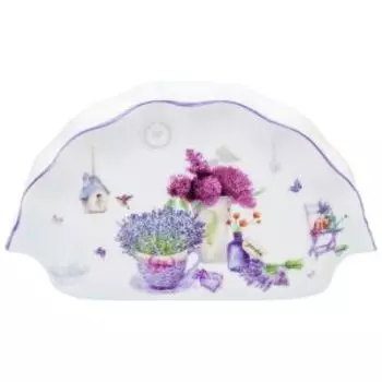 Салфетница Elan Gallery Лаванда, 14.5х4.5х7.5 см, фарфор