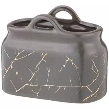салфетница LEFARD Золотой мрамор серый, керамика