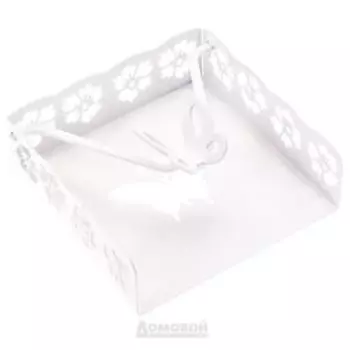 Салфетница с горизонтальным прижимом, 12 см, металл