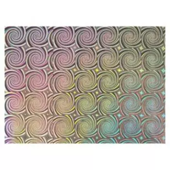 Самоклеящаяся плёнка Deluxe, рулон, 0,45х2 м, голография серебро