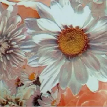 Самоклеящаяся плёнка Deluxe, рулон, 0,45х2 м, свадебные цветы