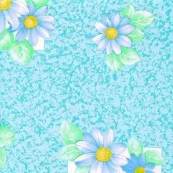 Самоклеящаяся плёнка Deluxe, рулон, 0,45х2 м, голубая с ромашками