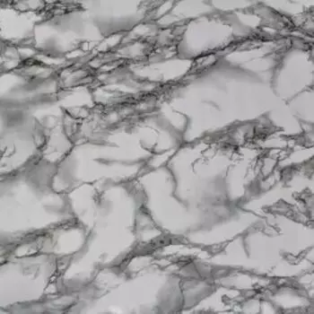 Самоклеящаяся плёнка Deluxe, рулон, 0,9х2 м, бело-черный мрамор