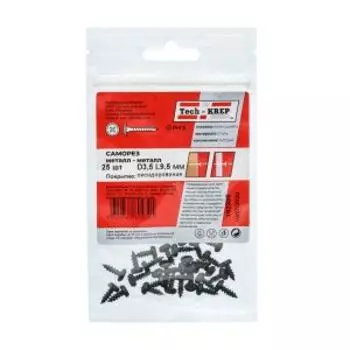 Саморез металл-металл TECH-KREP, 3,5х9,5мм, 25шт