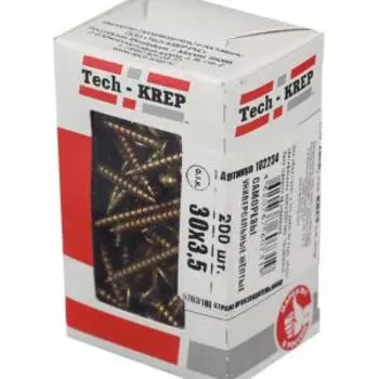 Саморез универсальный, потайная головка, TECH-KREP, 3,5х30мм, 200шт