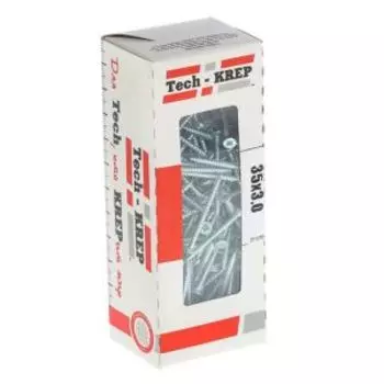 Саморез универсальный TECH-KREP, 3х35мм, оцинкованный, потайная головка, 200шт
