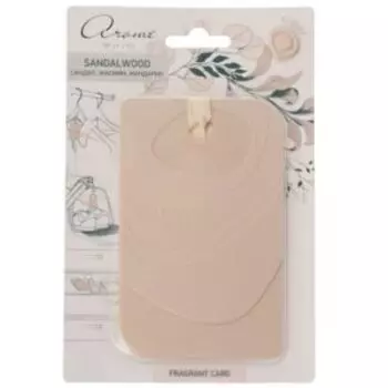 Саше ароматическое Arome Per la Casa Сандаловое дерево, карта на ленте, пластик