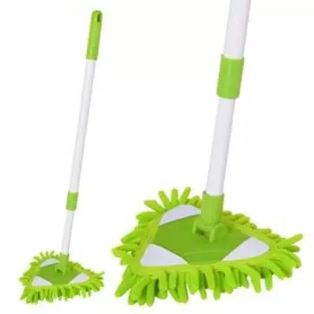 щетка для уборки MULTIDOM, треугольная насадка из микрофибры, телескоп.ручка, 65(88)х14 см, цвет в ассортименте