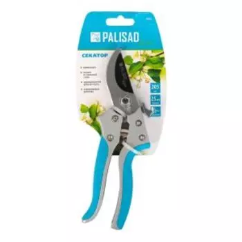 Секатор прямого реза Palisad Luxe для живых веток, диаметр реза до 25 мм, 205 мм