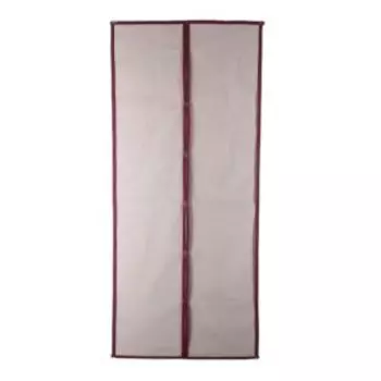 Сетка антимоскитная на магнитах для защиты от насекомых, 100x210 см, бордовый