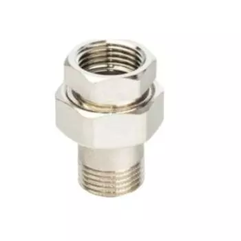 Сгон разъемный ВН 1/2 прямой (американка), никелированный