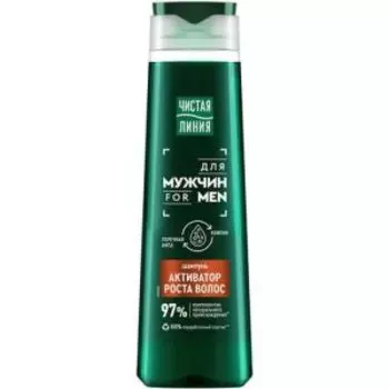 Шампунь для волос Чистая линия, мужской, 400 мл, для активации роста волос
